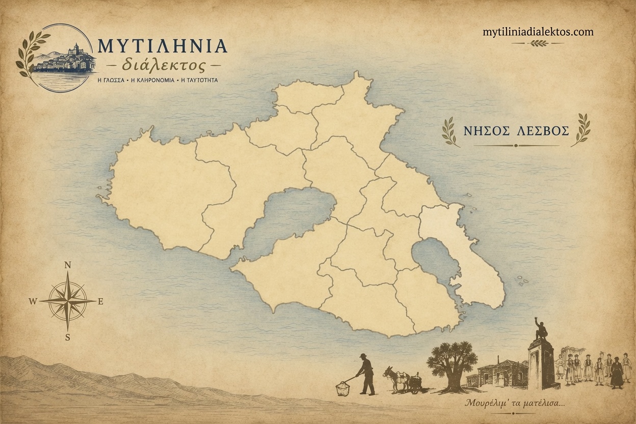 Χάρτης της Λέσβου